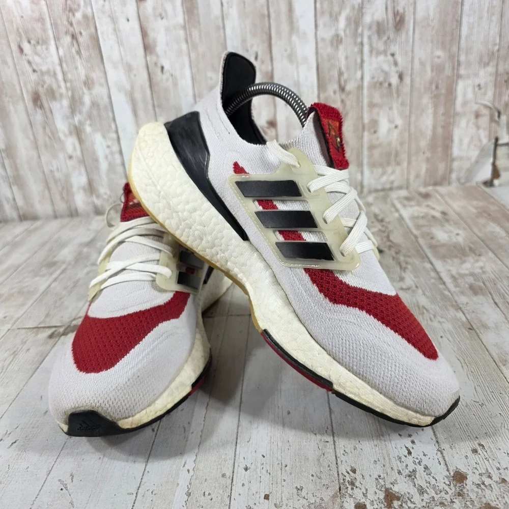 Adidas Ultraboost 21 Louisville Cardinals Mens Running Shoes White Red GY0427 8
